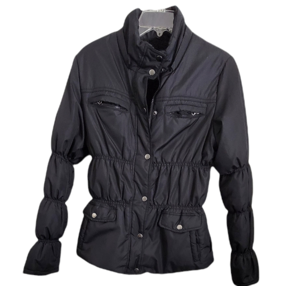 Maralyn & Me Black Puffer Jacket Size Women‎ M